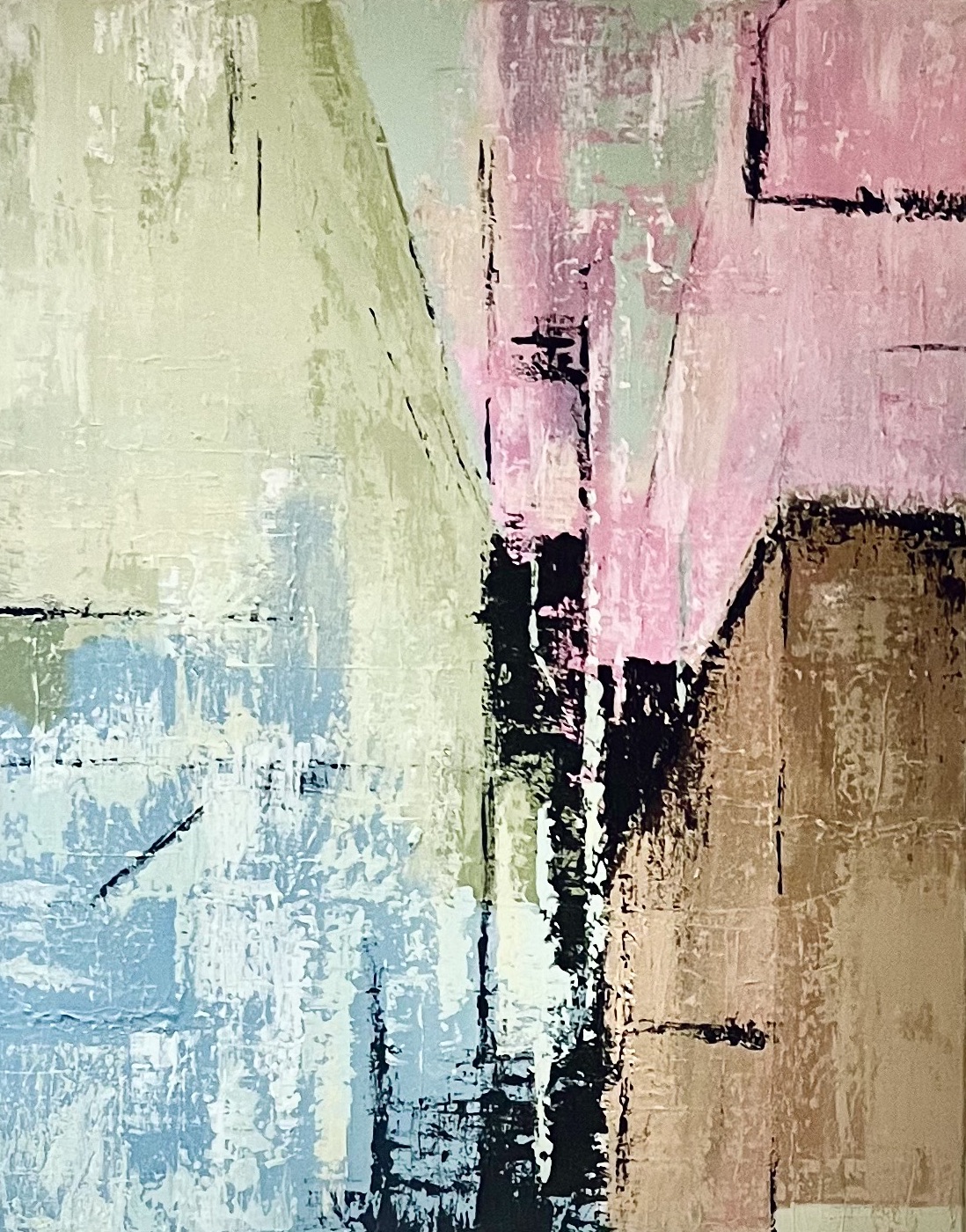 Gemälde Rosékante von Lena Evelyn Krieger